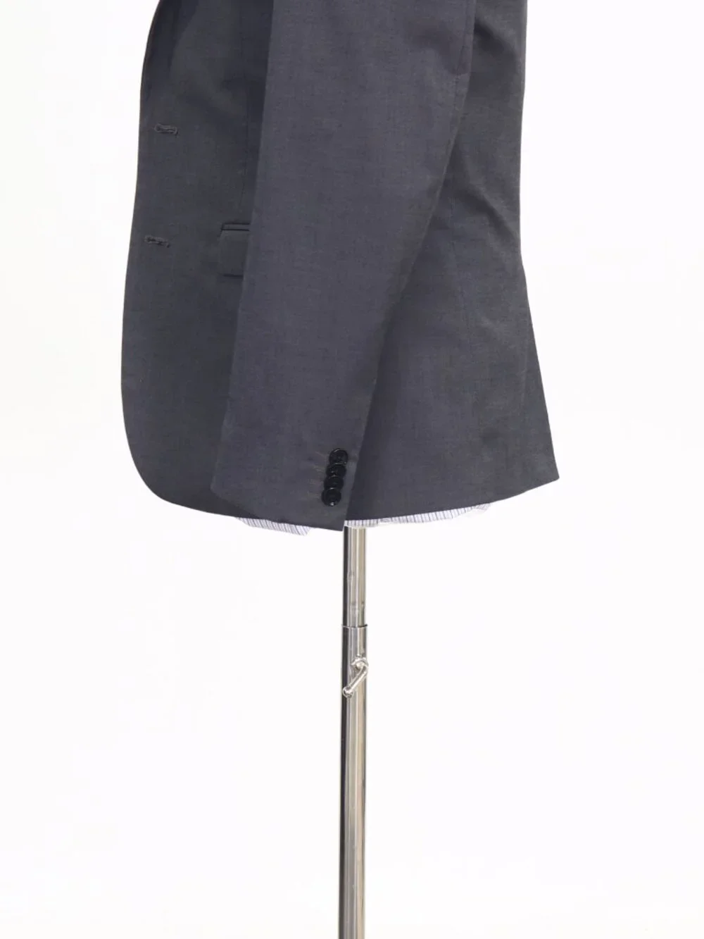 Express 36S Gray Blazer Sport Coat Jacket 2-Button Solid W867
